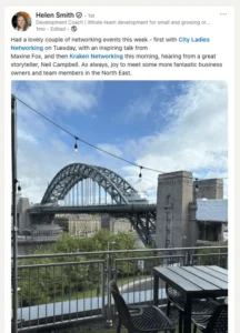 Testimonial from Helen Smith, Get Kraken CIC & Kraken Networking